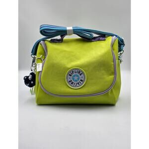 Kipling Kichirou FC Lunch Bag Stars Pop Tennis Lime Insulated Crossbody NWT